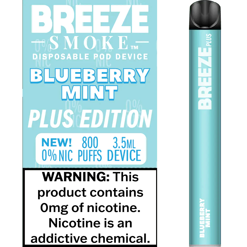 Breeze Plus Zero Nicotine - Blueberry Mint