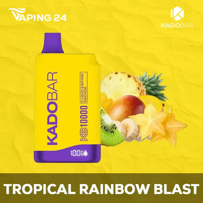 Kado Bar KB10000 Tropical Rainbow Blast Flavor - Disposable Vape