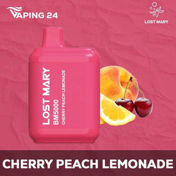 Lost Mary BM5000 Cherry Peach Lemonade Flavor - Disposable Vape