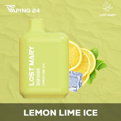 Lost Mary BM5000 Lemon Lime Ice Flavor - Disposable Vape