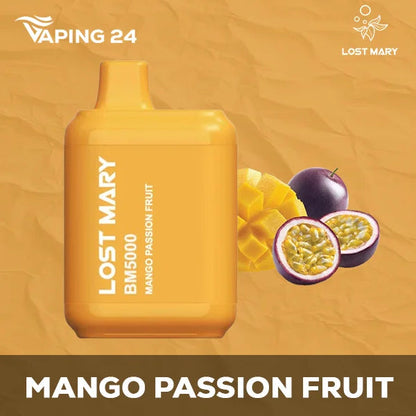 Lost Mary BM5000 Mango Passion Fruit Flavor - Disposable Vape