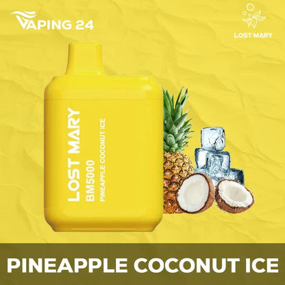 Lost Mary BM5000 Pineapple Coconut Ice Flavor - Disposable Vape