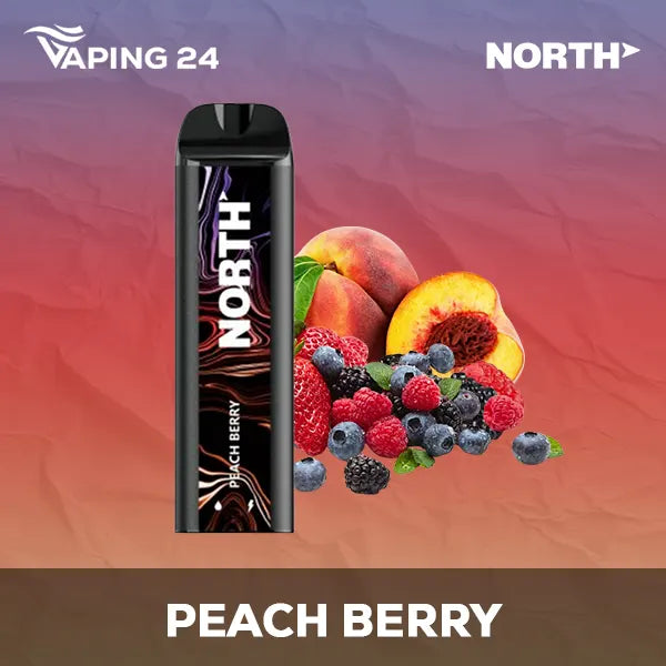 North 5000 Peach Berry Flavor - Disposable Vape