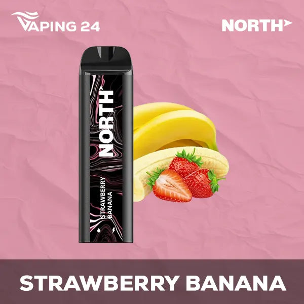 North 5000 Strawberry Banana Flavor - Disposable Vape