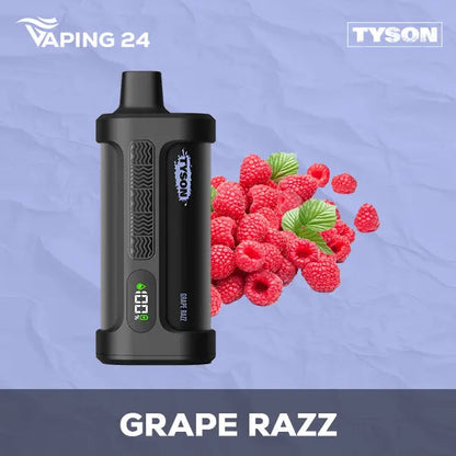 Tyson Iron Myke Grape Razz Flavor - Disposable Vape